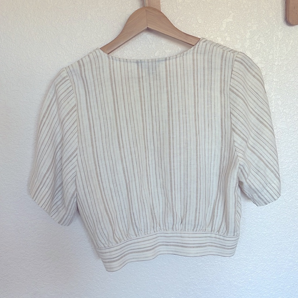 BANANA REPUBLIC LINEN BLOUSE - Picture 2 of 7